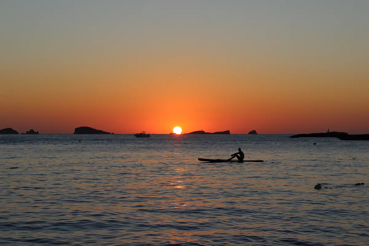 Puesta de sol desde Cala Comte, Ibiza